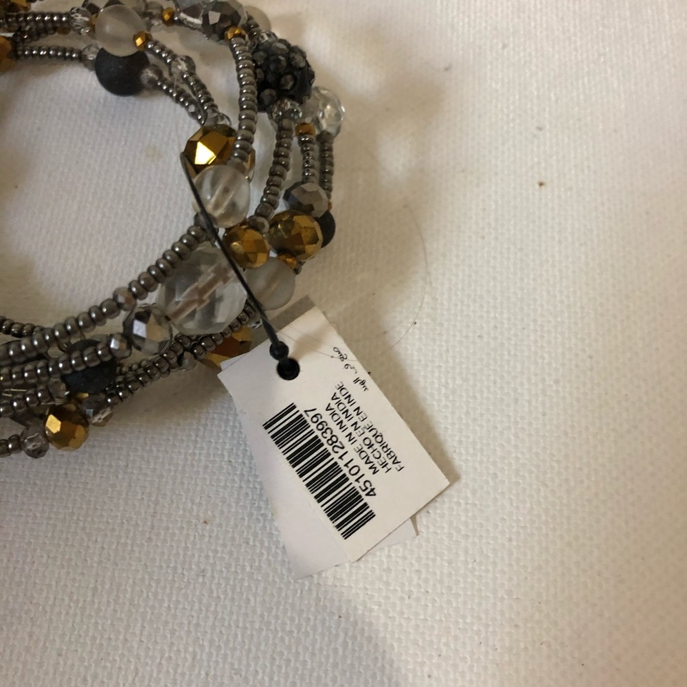 NWT wrapped beaded bracelet